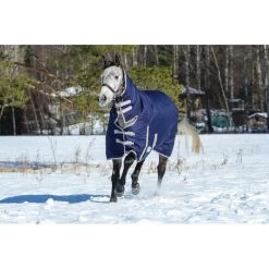 Weatherbeeta Comfitec Essential Combo Neck Heavy - Navy/Silver/Red