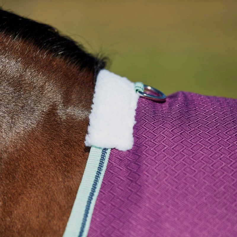Weatherbeeta Comfitec Premier Freedom Pony Standard Neck Medium - Purple/Navy/Mint - Image 2