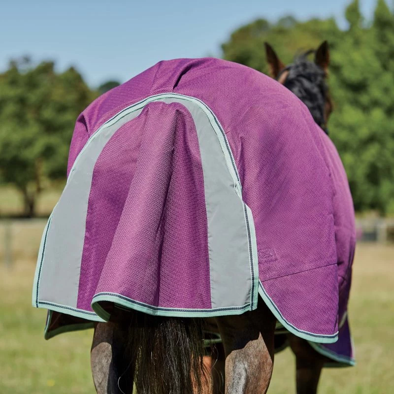 Weatherbeeta Comfitec Premier Freedom Pony Standard Neck Medium - Purple/Navy/Mint - Image 6
