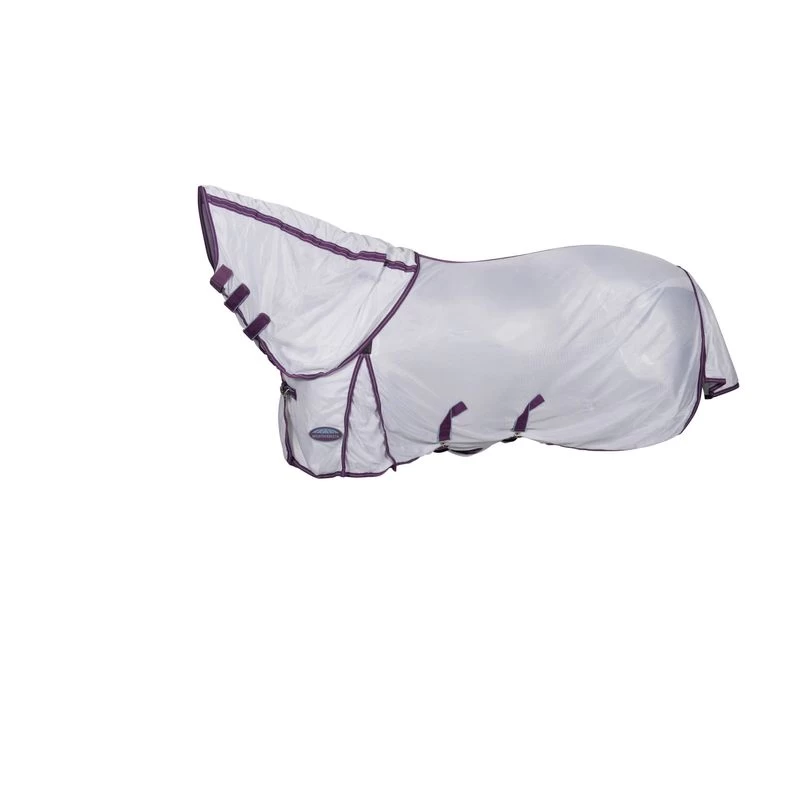 Weatherbeeta Comfitec Airflow II Detach A Neck Fly Sheet - White/Violet/Blue - Image 3