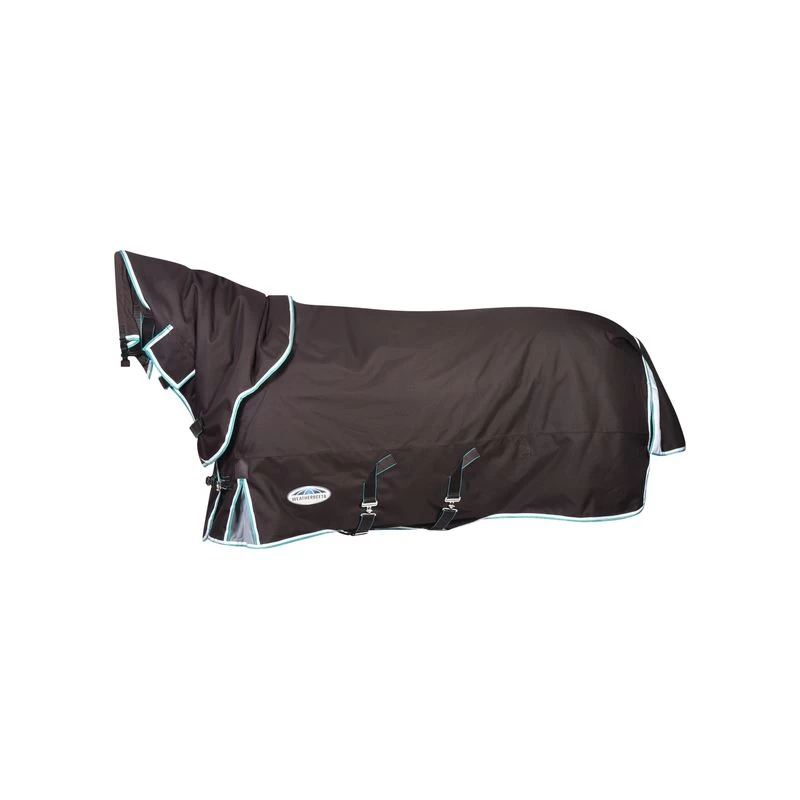 Weatherbeeta Comfitec Ultra Cozi III Detach-A-Neck Medium/Lite - Charcoal/Teal Blue/White - Image 2