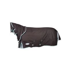 Weatherbeeta Comfitec Ultra Cozi III Detach-A-Neck Heavy - Charcoal/Teal Blue/White