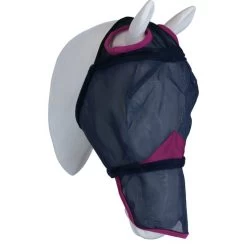Weatherbeeta Fly Mask Comfitec Durable Mesh With Nose Navy/purple