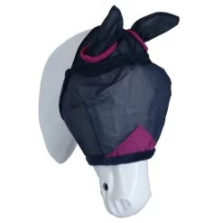 Weatherbeeta Fly Mask Comfitec Durable Mesh With Ears Navy/purple