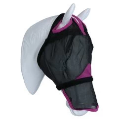 Weatherbeeta Fly Mask Comfitec Deluxe Durable Mesh With Nose Black/Purple