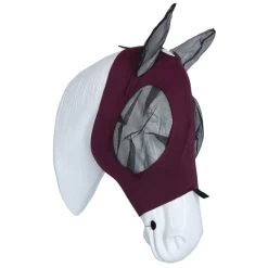 Weatherbeeta Fly Mask Deluxe Stretch Bug With Ears Purple/Black