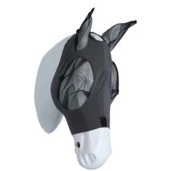 Weatherbeeta Fly Mask Deluxe Stretch Bug With Ears Grey/Black