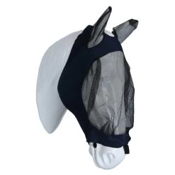 Weatherbeeta Fly Mask Deluxe Stretch With Ears Navy/Black