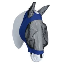 Weatherbeeta Fly Mask Deluxe Stretch With Ears Royal Blue/Black