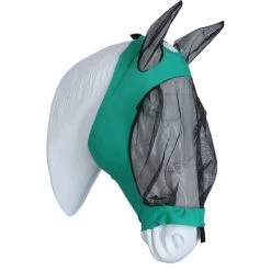 Weatherbeeta Fly Mask Deluxe Stretch With Ears Turquoise/Black