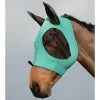Fly Mask WeatherBeeta Bug Eye With Ears Turquoise-Black