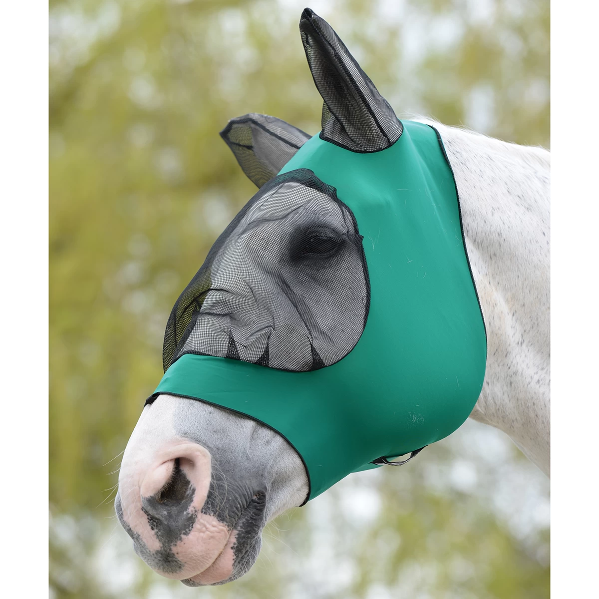 Fly Mask WeatherBeeta Stretch Eye With Ears Green-Black