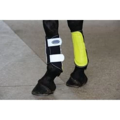 Weatherbeeta Tendon Boots Reflective Single Lock Yellow/silver